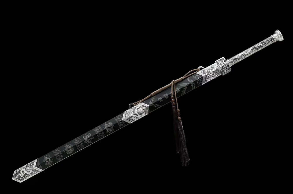 Dragon Roar Han Sword,Handmade Traditional Sword,Chinese Sword,High performance manganese steel,Longquan sword