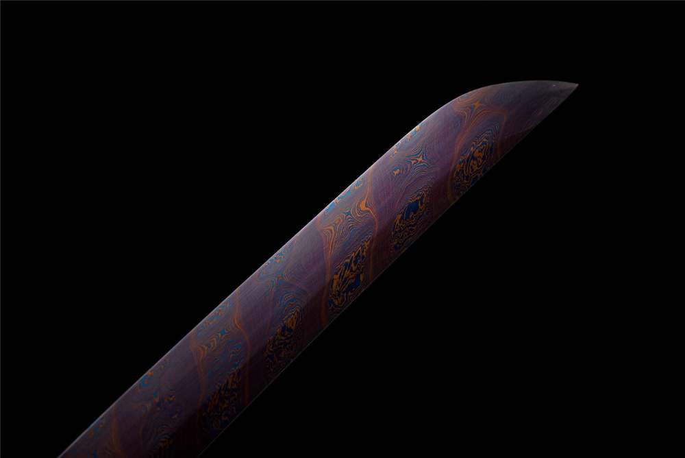 Scarlet Moon Wakizashi,Japanese Samurai Sword,Real Wakizashi,Handmade sword,Longquan sword