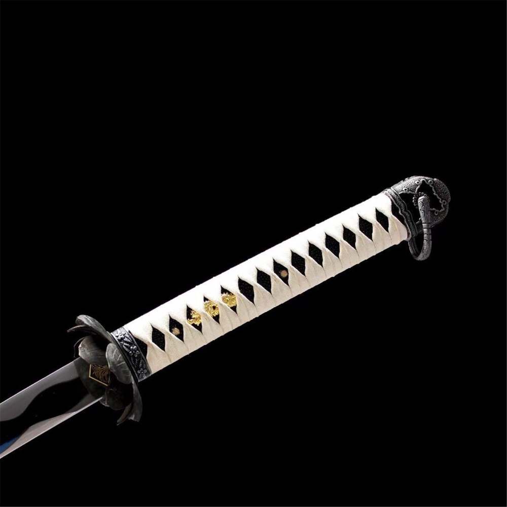 Black Undead Cut Katana,Sekiro: Shadows Die Twice,Japanese Samurai Sword,Real Handmade Katana sword,High manganese steel,Full Tang