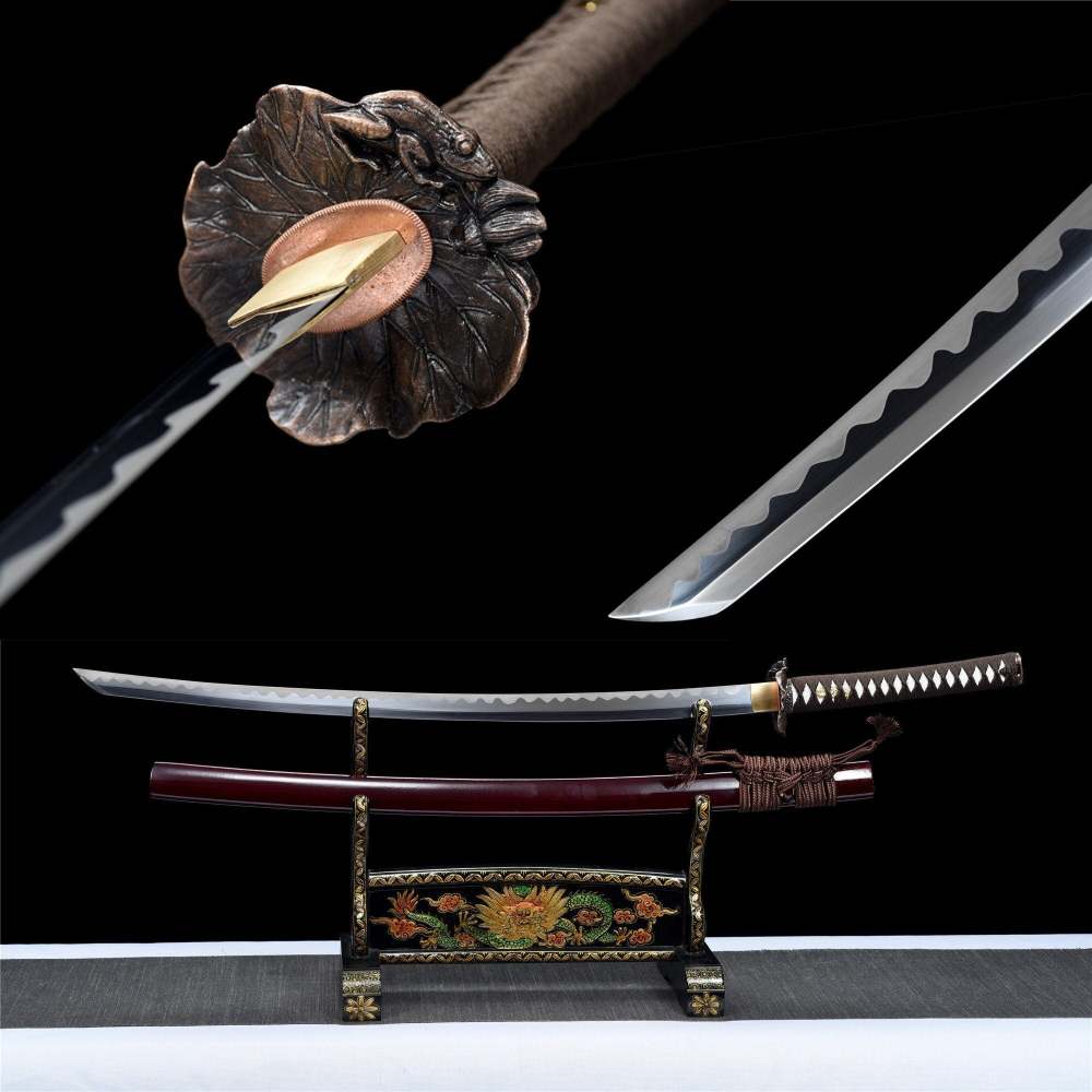Rurouni Kenshin,Reverse blade katana,Japanese katana,Real Handmade Samurai Sword,High Manganese Steel,Clay tempered
