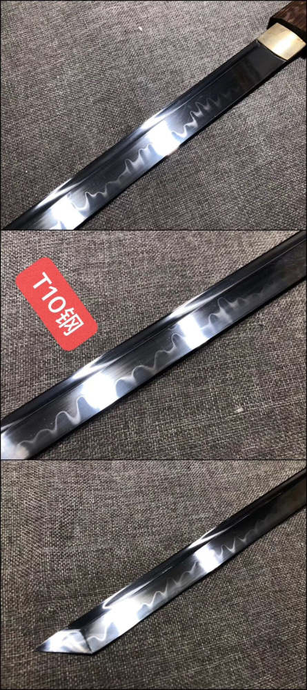Six-sided stick sword,Tang sword,Pattern steel,Earth burning blade,Wenge scabbard,Longquan sword
