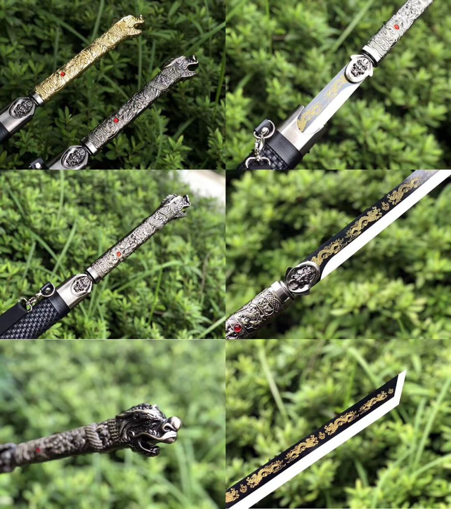 Dragon head sword,Tang sword,Demons Series,High manganese steel,Longquan sword