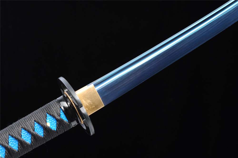 Blue Enchantress Katana,Baked Blue Series,Japanese Samurai Sword,Real Katana,Handmade sword,Longquan sword