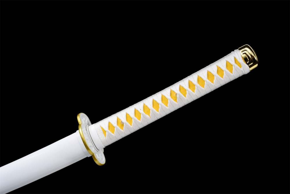 Anime Sword,Roasted Yellow Blade,Japanese Samurai Sword,Real Handmade anime Katana,High-carbon steel