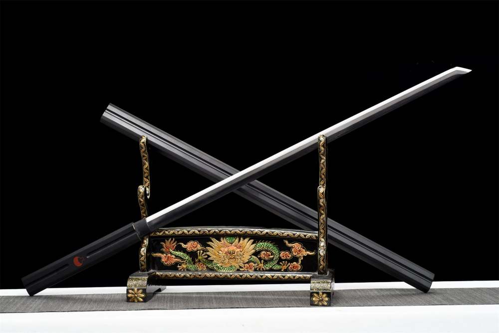 Anime Sword,Sasuke Katana,Black style,Kusanagi Sword,Japanese Samurai Sword,Real Handmade anime Katana,High-carbon steel