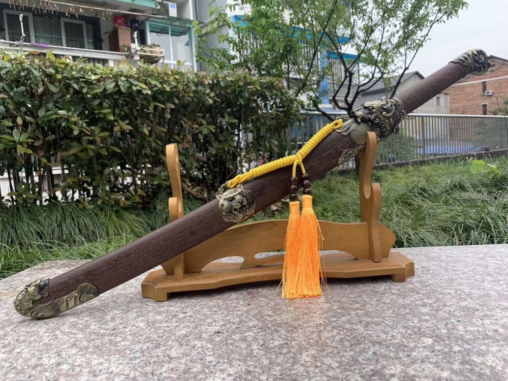 Tiger War Sword,War Knife,High manganese steel,Rosewood scabbard,Longquan sword
