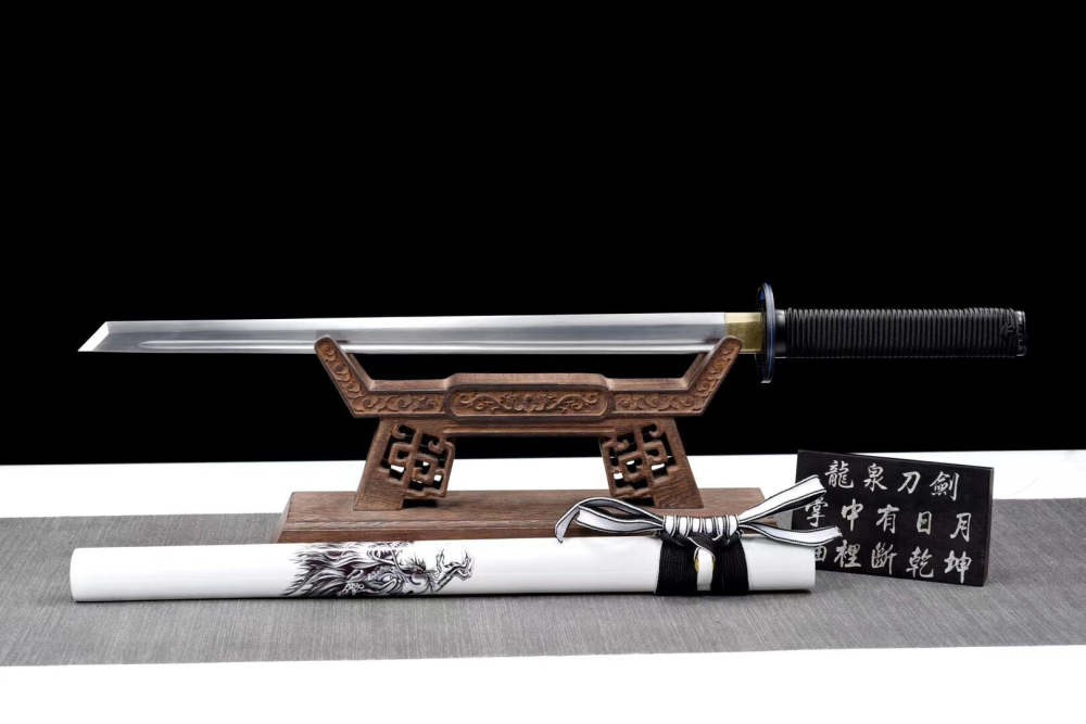 Mad dragon Tang-horizontal knife,Samurai Sword,Katana,High-performance spring steel,Longquan sword