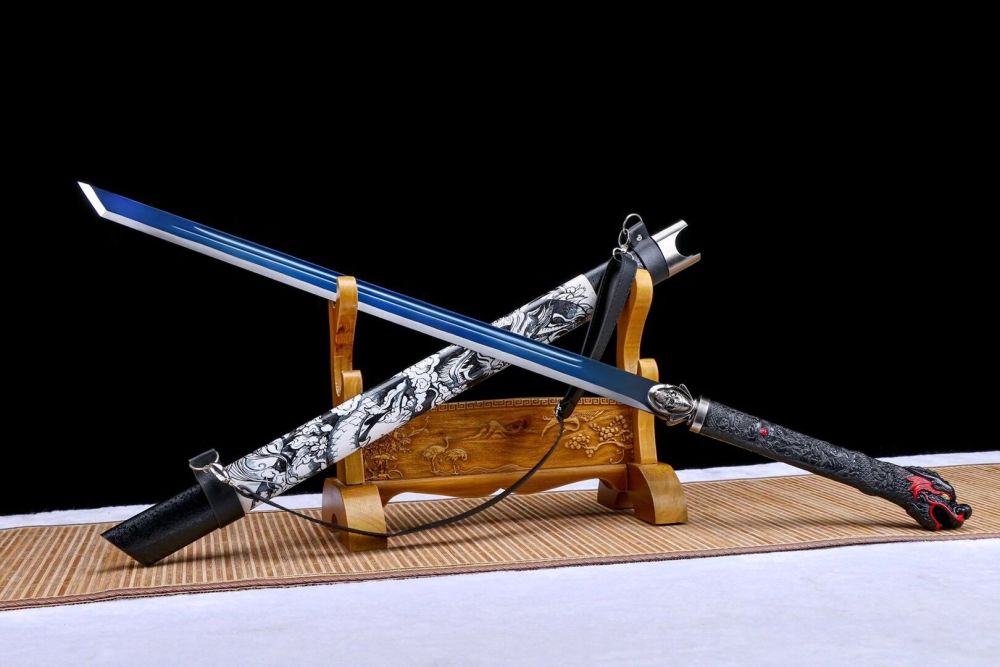 Dragon Head Sword,Dragon King sword,Fire Dragon Slash,Tang-Horizontal sword,Real Tang Sword,Handmade Chinese Sword,High manganese steel,Longquan sword