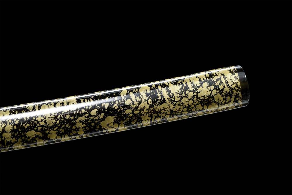 Longxiao Katana,Japanese Samurai Sword,Real Handmade Katana,High Manganese Steel,Gloden Blade