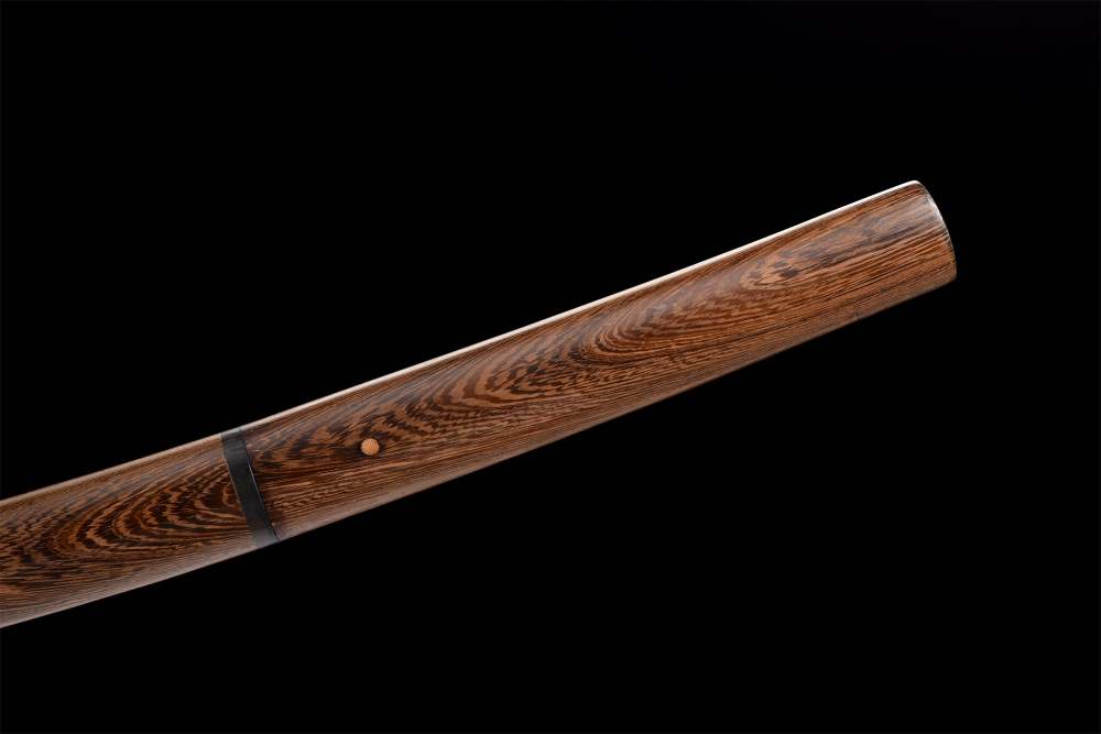 Hard Rosewood Katana,Handmade Stick Sword,Real Japanese Samurai Sword,High manganese steel,Full Tang