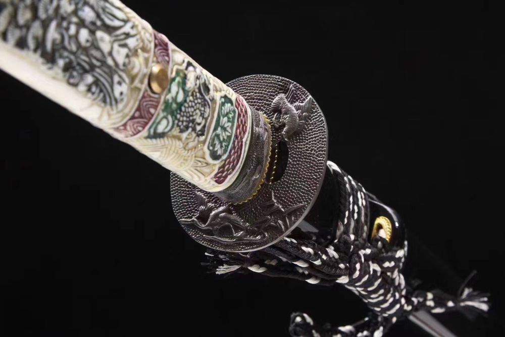 Dragon Head Katana,Janpanese Samurai sword,Dragonhead Katana,High manganese steel,Longquan sword