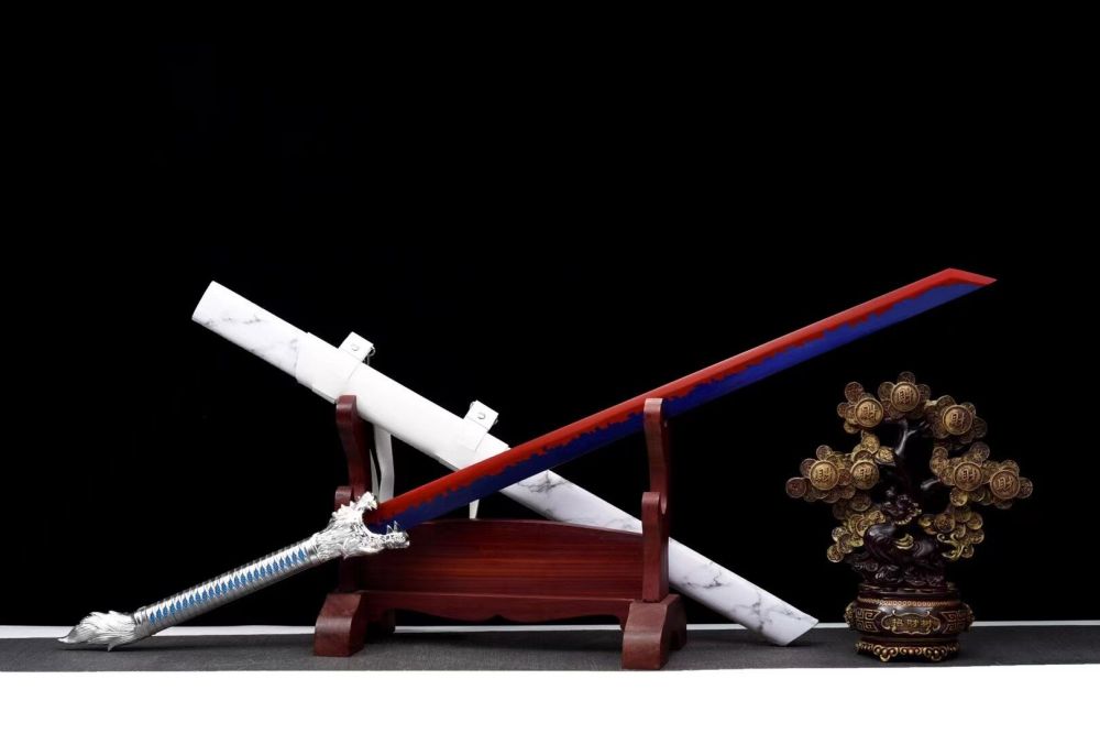 Snow Blood Wolf Sword,Handicraft,Tang-Horizontal Sword, High manganese steel, Longquan sword