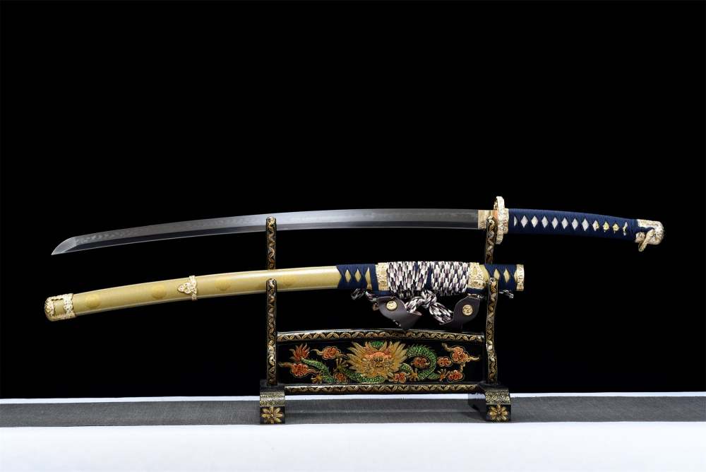 Sakura Tachi,Japanese Samurai Sword,Real Tachi Katana,Handmade sword,Clay tempered T-10 steel with hamon