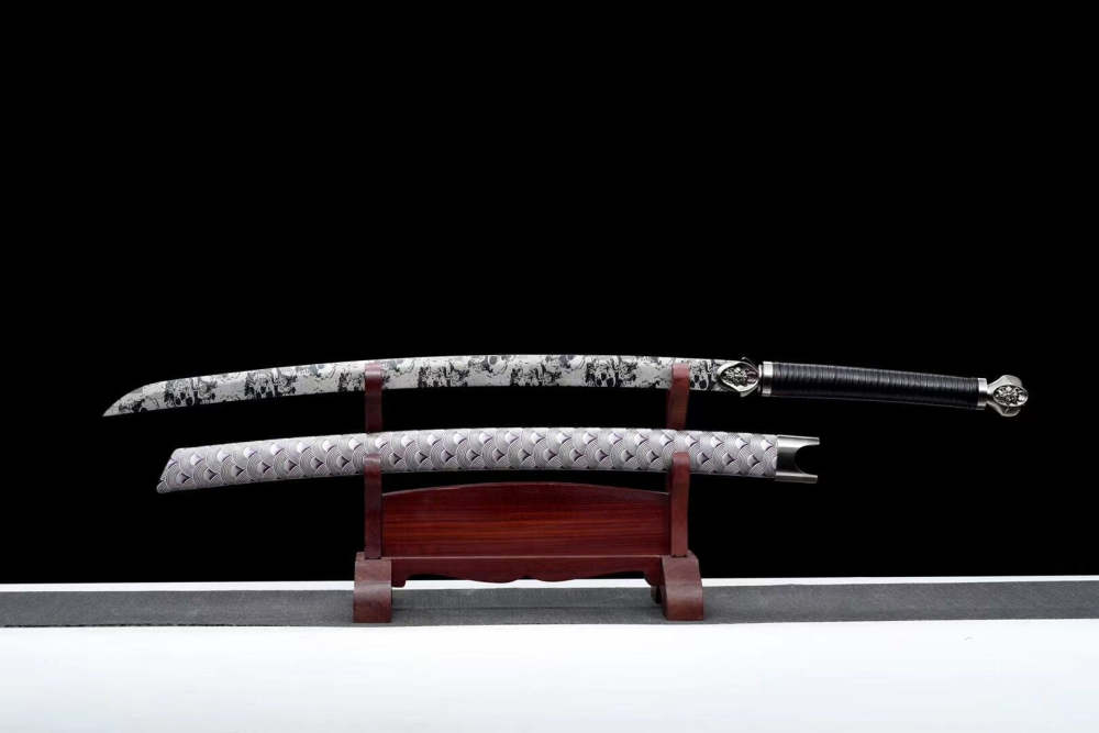 Black Dragon Soul Sword,Handicrafts,Dragon Head Slash,Handmade Chinese Sword,High manganese steel,Longquan sword