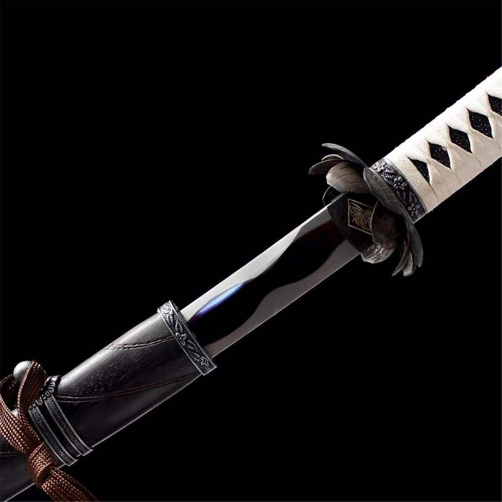 Black Undead Cut Katana,Sekiro: Shadows Die Twice,Japanese Samurai Sword,Real Handmade Katana sword,High manganese steel,Full Tang