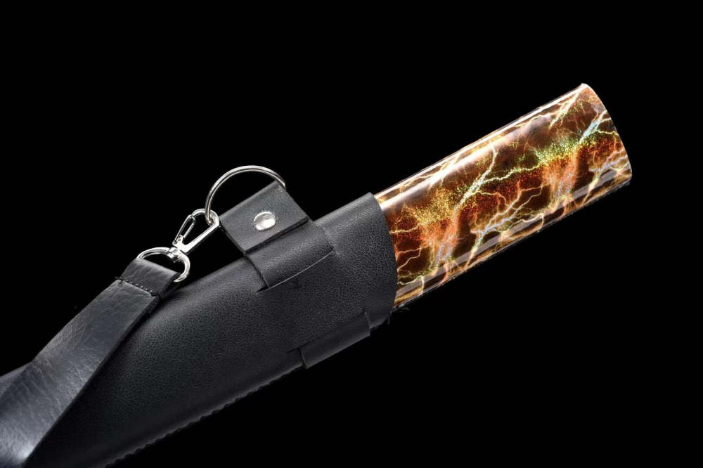 Golden Flame Wolf Sword,Handicrafts,Chinese Saber,Real Sword,Handmade Chinese Sword,High manganese steel,Longquan sword