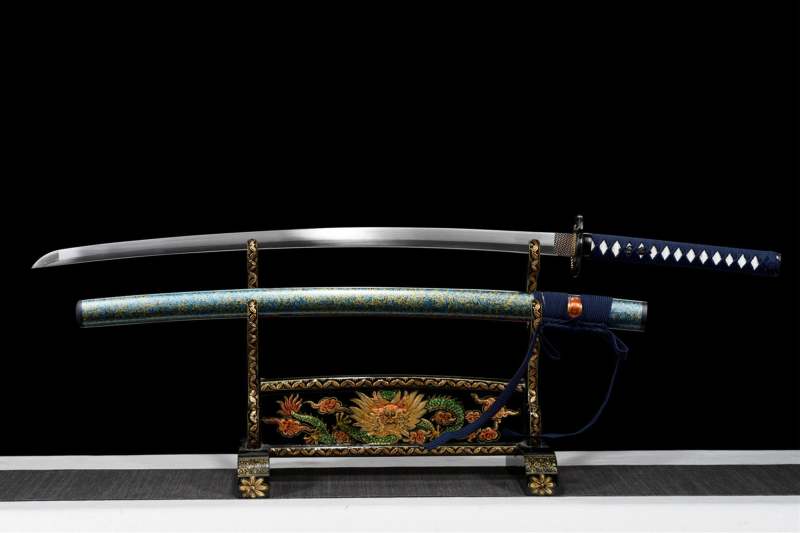 Handmade Katana Sword -Hell Snake Real Japanese Samurai Sword High Manganese Steel Full Tang