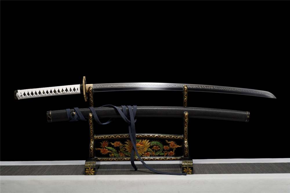 Anime Katana Sword,Devil May Cry 5 Anime Cosplay,Vergil’s Yamato Sword Real Handmade Japanese Samurai Sword,T10 Steel Clay Tempered With Hamon