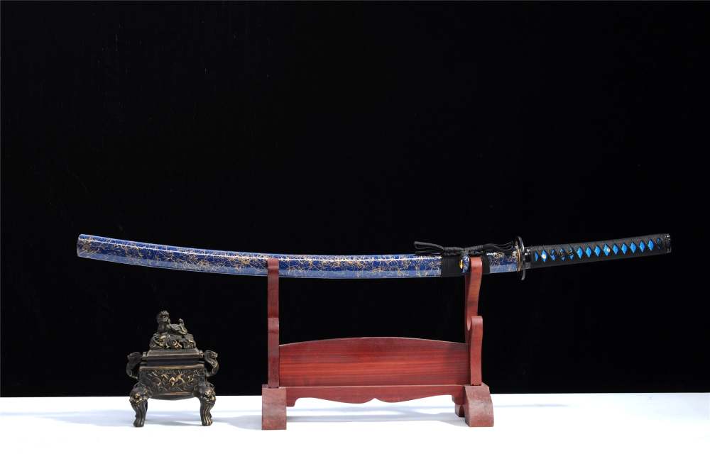 Blue Enchantress Katana,Baked Blue Series,Japanese Samurai Sword,Real Katana,Handmade sword,Longquan sword