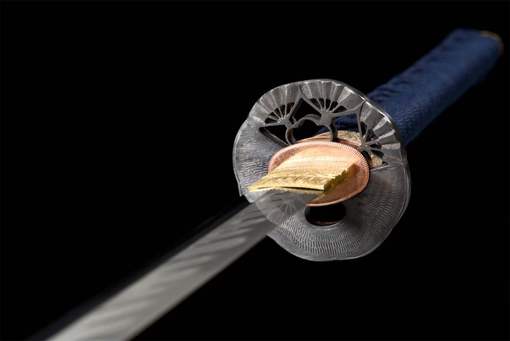 T10 High Carbon Steel Clay Tempered With Hamon Handmade Green Katana With Japanese Iron Tsuba Sword Real Japanese Samurai Sword Full Tang