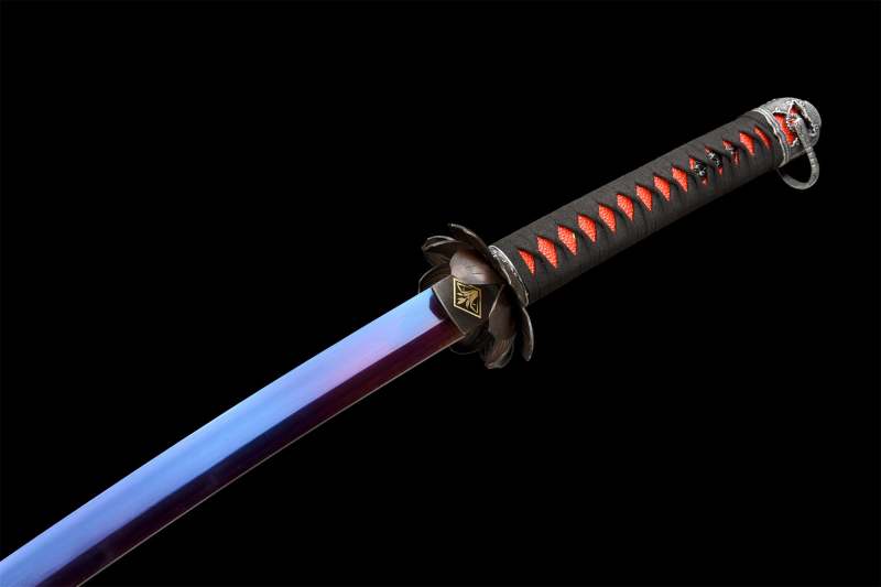 Red Undead Cut Katana,Sekiro: Shadows Die Twice,Japanese Samurai Sword,Real Handmade Katana sword,High manganese steel,Full Tang