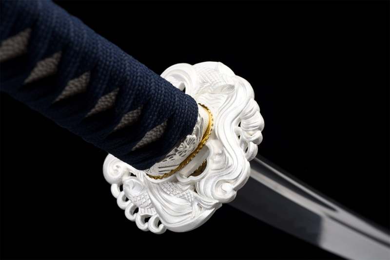 Katana and Tanto Set Red Carp Japanese Samurai Sword Real Handmade Katana Sword T10 Steel Clay Tempered With Hamon