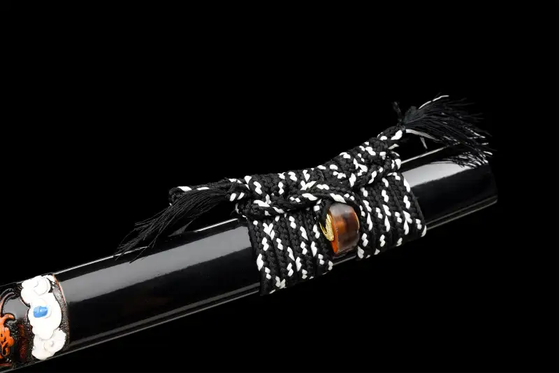 Cloud Dragon Katana,Handmade Japanese Samurai Sword,Real Katana Sword,High Manganese Steel Blade,Full Tang