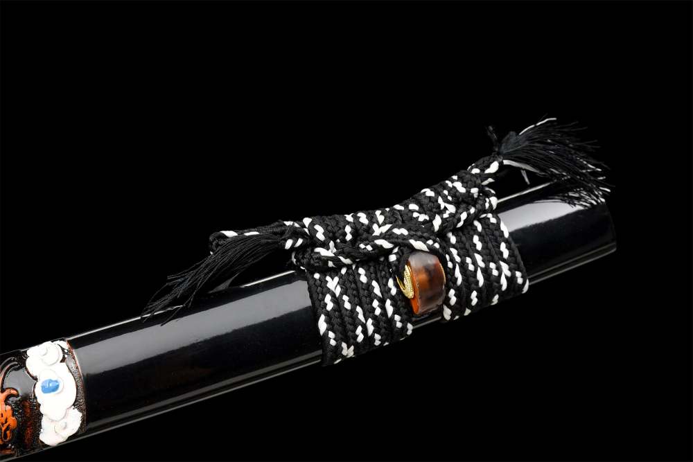 Cloud Dragon Katana,Handmade Japanese Samurai Sword,Real Katana Sword,High Manganese Steel Blade,Full Tang
