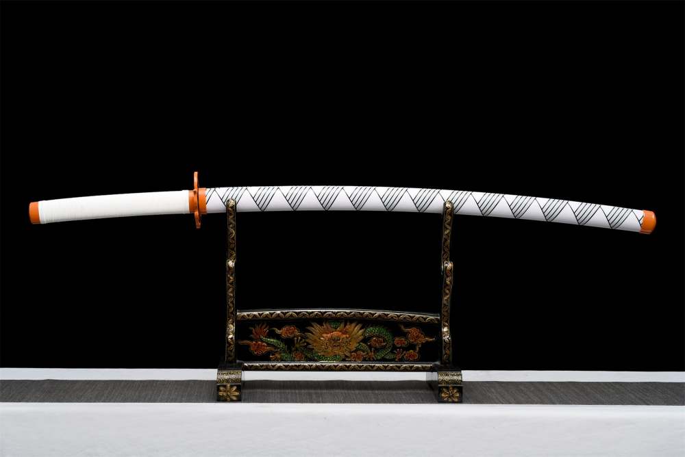 Anime Sword,Anime Cosplay,Real Japanese Samurai Sword,Handmade Anime Katana,T10 Steel Clay Tempered with Hamon,Full Tang