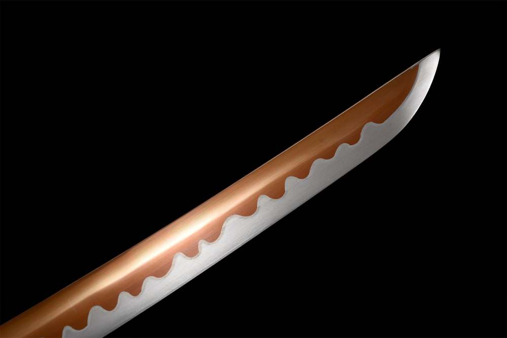 Handmade Pink Katana Sword -Black Iron Tsuba Real Japanese Samurai Sword High Manganese Steel Full Tang