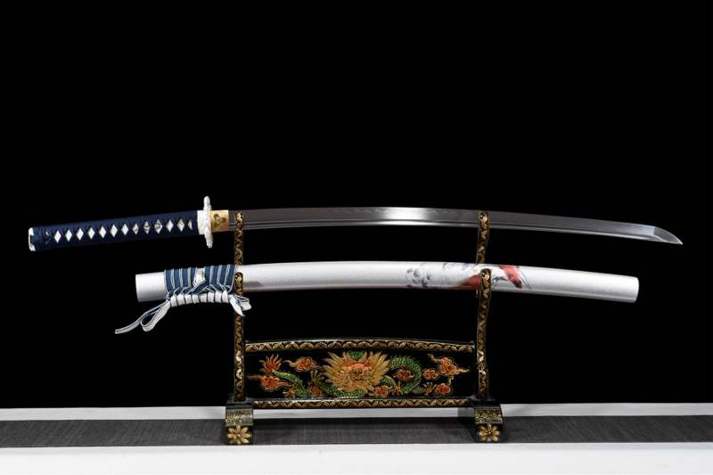 Katana and Tanto Set Red Carp Japanese Samurai Sword Real Handmade Katana Sword T10 Steel Clay Tempered With Hamon