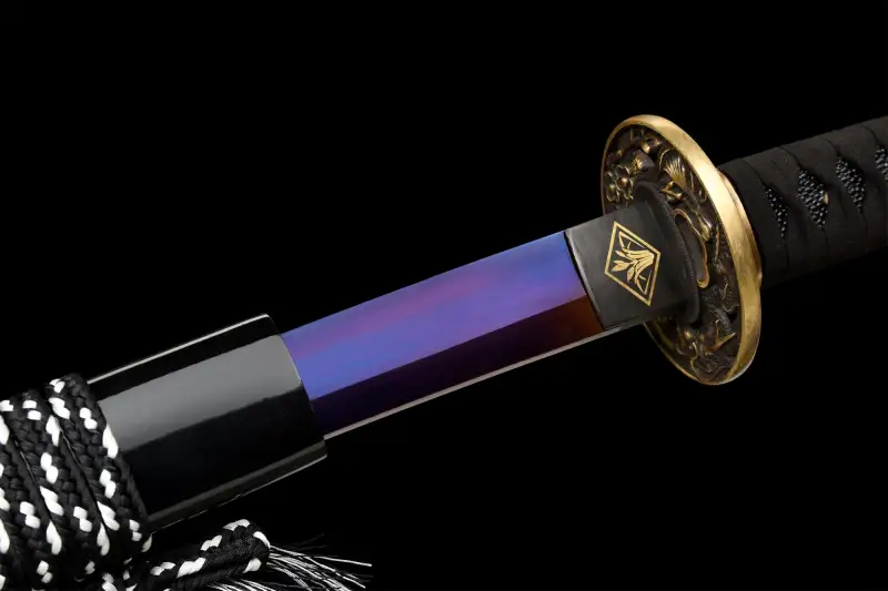 Cloud Dragon Katana,Handmade Japanese Samurai Sword,Real Katana Sword,High Manganese Steel Blade,Full Tang