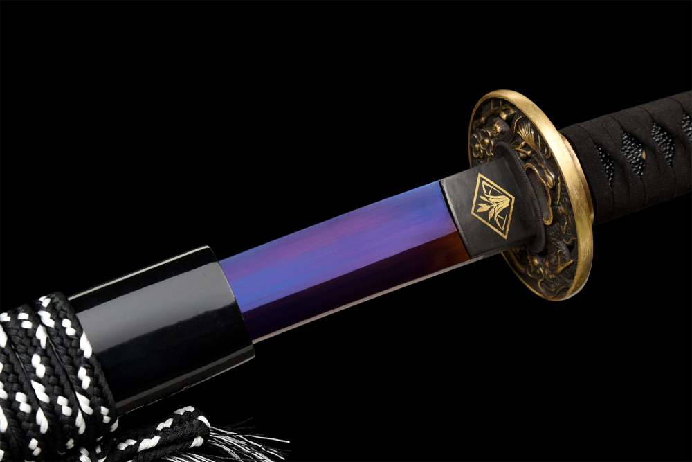 Cloud Dragon Katana,Handmade Japanese Samurai Sword,Real Katana Sword,High Manganese Steel Blade,Full Tang
