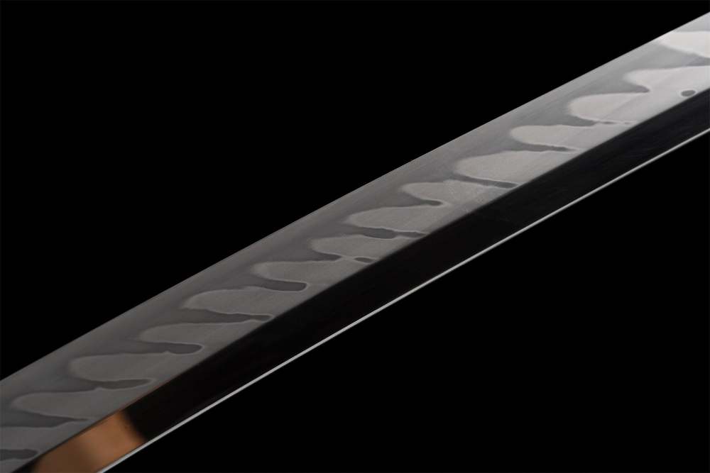 T10 High Carbon Steel Clay Tempered With Hamon Handmade Green Katana With Japanese Iron Tsuba Sword Real Japanese Samurai Sword Full Tang