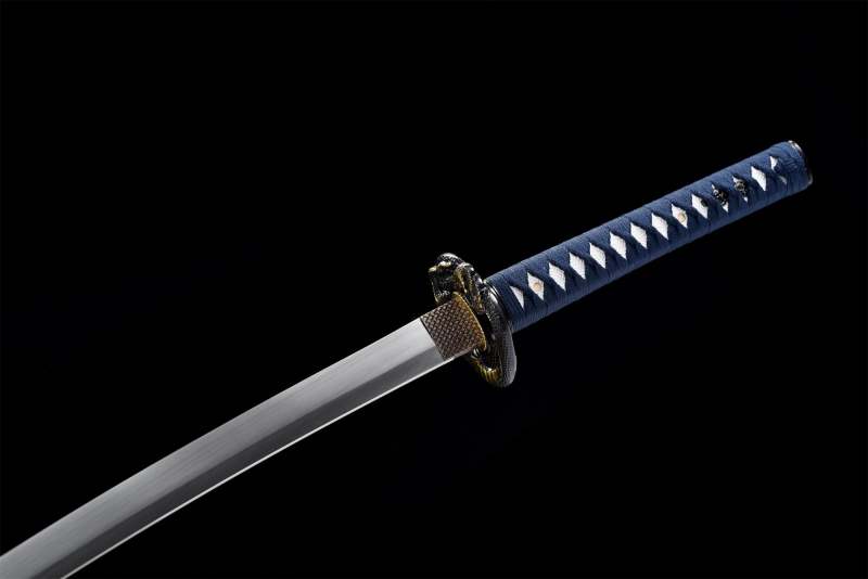 Handmade Katana Sword -Hell Snake Real Japanese Samurai Sword High Manganese Steel Full Tang