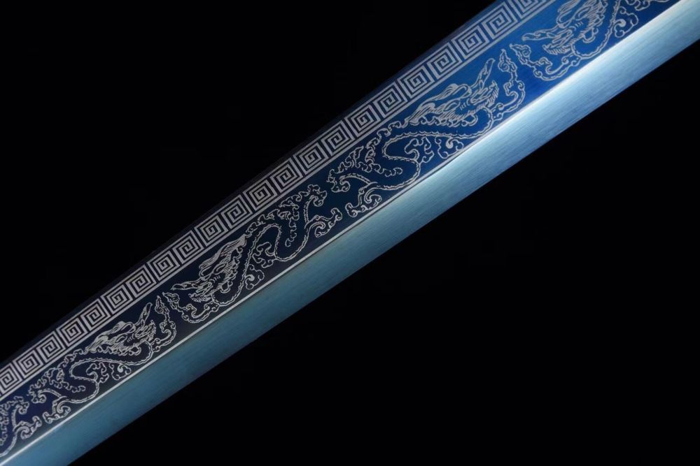 Demon Dragon Chinse Sword,Tang-Horizontal knife, High manganese steel, Longquan sword