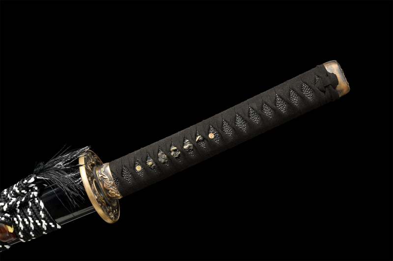 Cloud Dragon Katana,Handmade Japanese Samurai Sword,Real Katana Sword,High Manganese Steel Blade,Full Tang