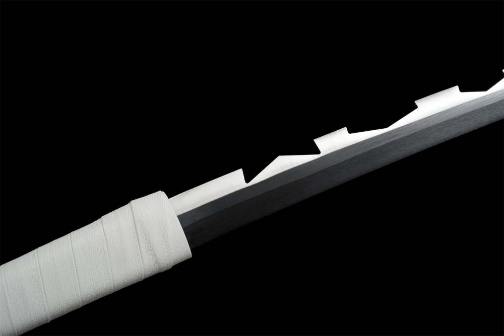 White Anime Sword,Handmade Japanese Samurai Sword,Real Replica Anime Katana,High-carbon steel