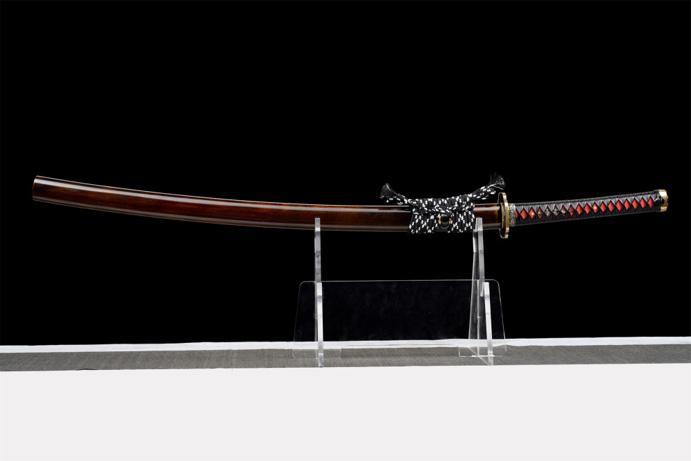 Handmade Manganese Steel Katana – Full Tang, Japanese Samurai Sword | Custom Engraving | Free Shipping-紫龙