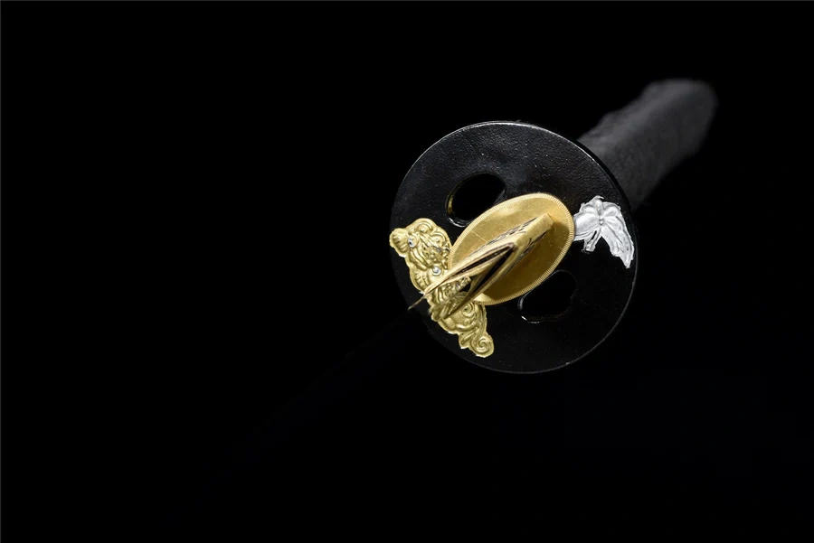 Blackwing Katana,Japanese Samurai Sword,Real Handmade Katana,T10 High Carbon Steel Clay Tempered With Hamon