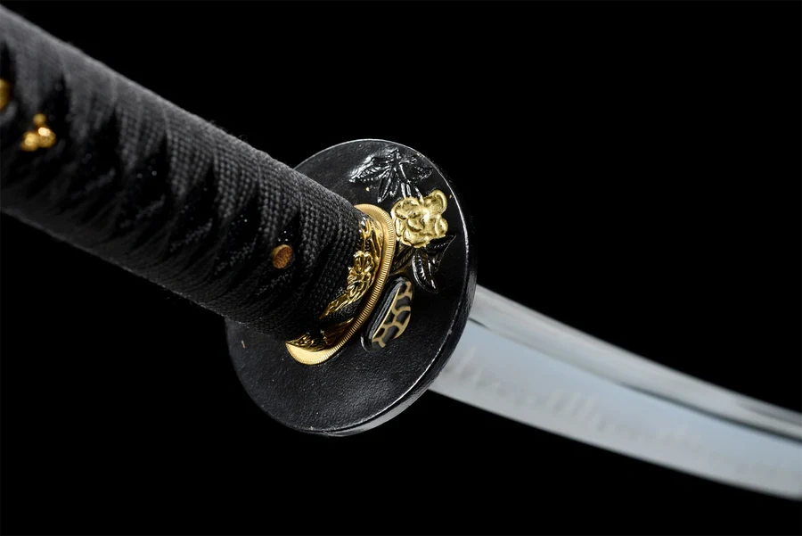 Blackwing Katana,Japanese Samurai Sword,Real Handmade Katana,T10 High Carbon Steel Clay Tempered With Hamon