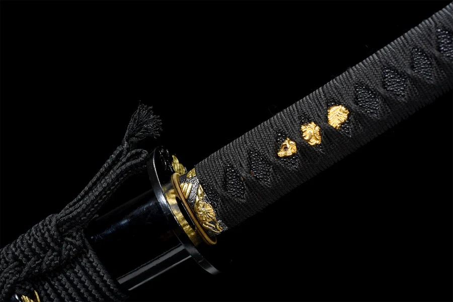 Blackwing Katana,Japanese Samurai Sword,Real Handmade Katana,T10 High Carbon Steel Clay Tempered With Hamon