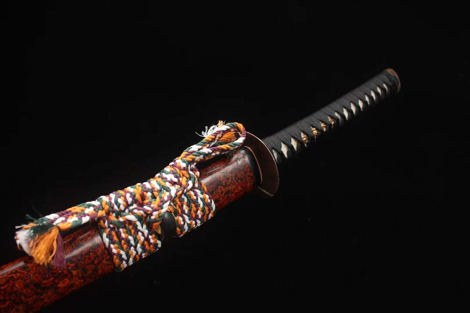 T10 High Carbon Steel Clay Tempered With Hamon Handmade Katana Sword With japan scabbard Real Japanese Samurai Sword Full Tang