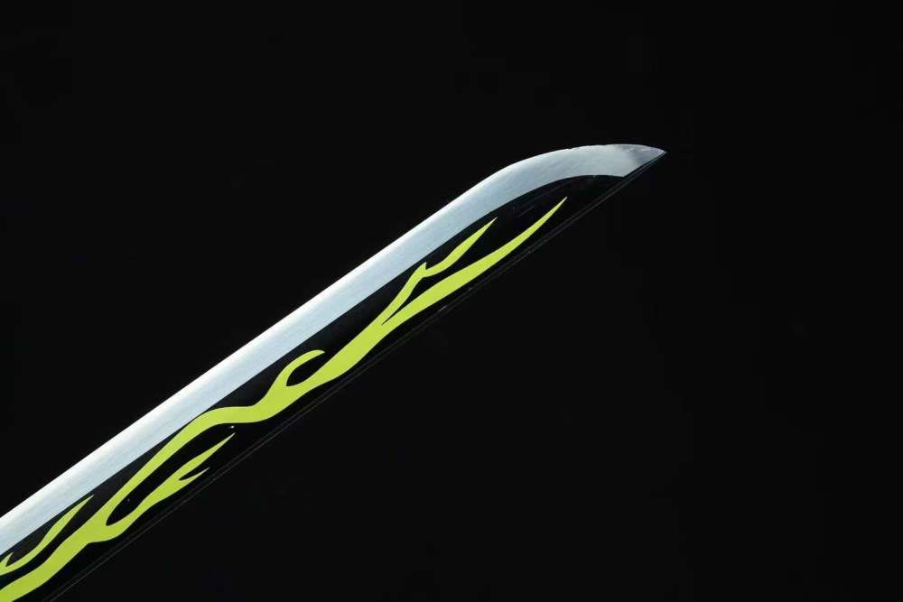 Anime Sword,Agatsuma Zenitsu Anime Cosplay,Japanese Samurai Sword,Real Handmade Anime Katana,High-carbon steel
