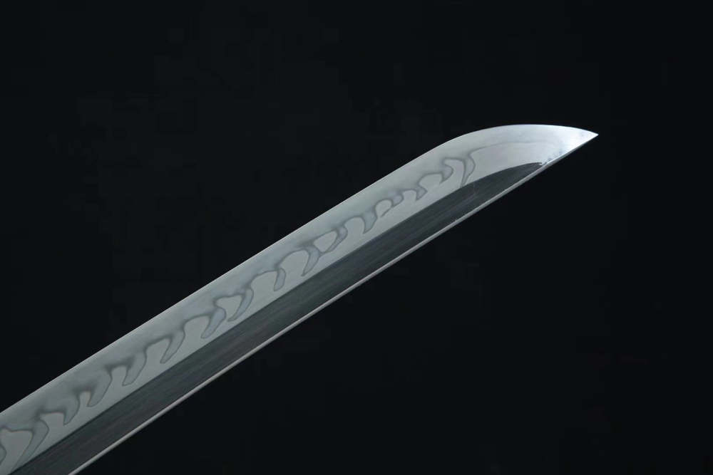 T10 High Carbon Steel Clay Tempered With Hamon Chrysanthemum Katana Sword,Real Handmade Japanese Samurai Sword Full Tang