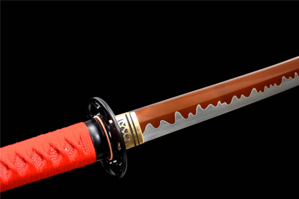Red bladed katana