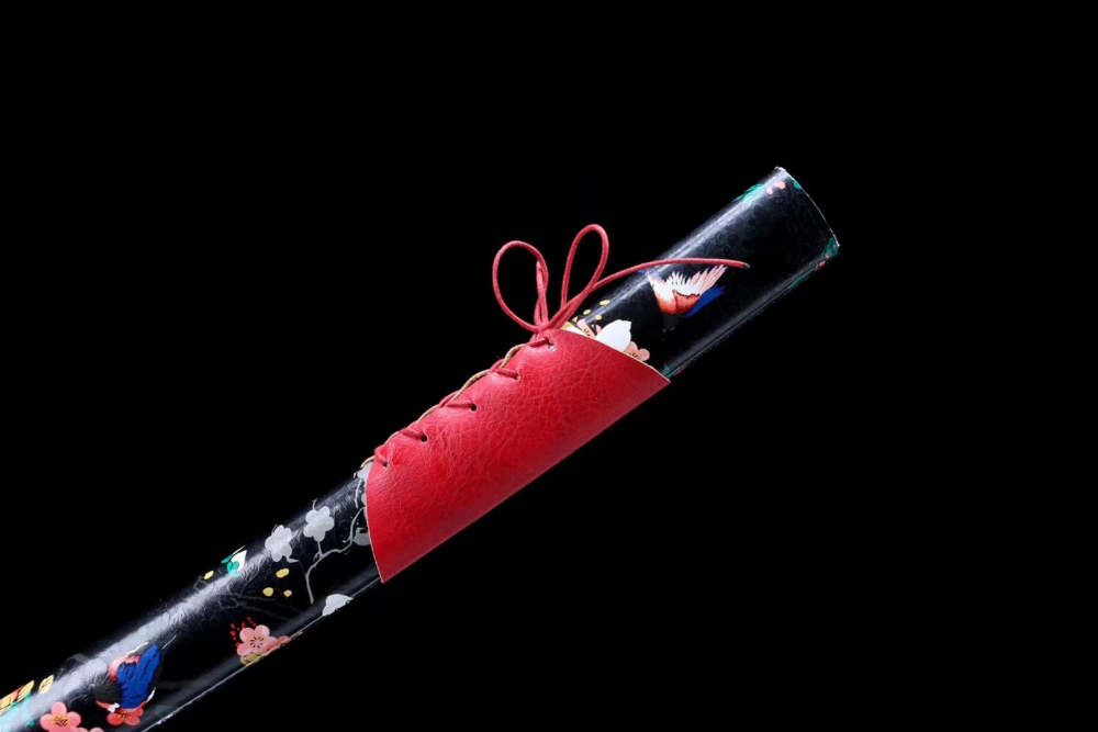 Flowers Katana Set,Katana and Tanto,Japanese Samurai Sword,Real Katana,Handmade sword,High manganese steel