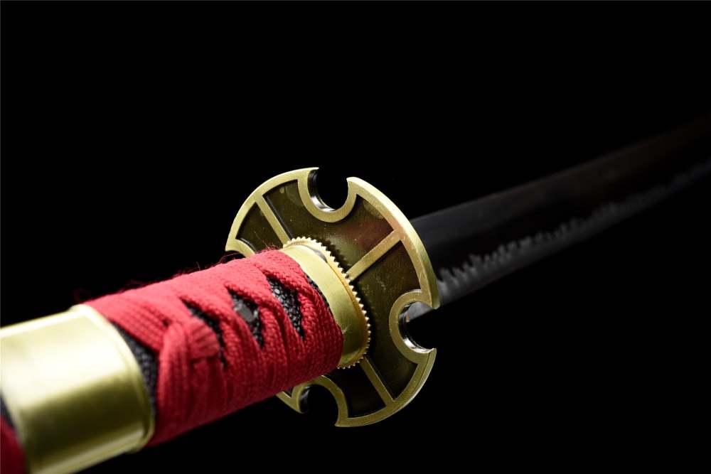 Anime Katana Sword Set,One Piece Roronoa Zoro,Real Handmade Japanese Samurai Sword