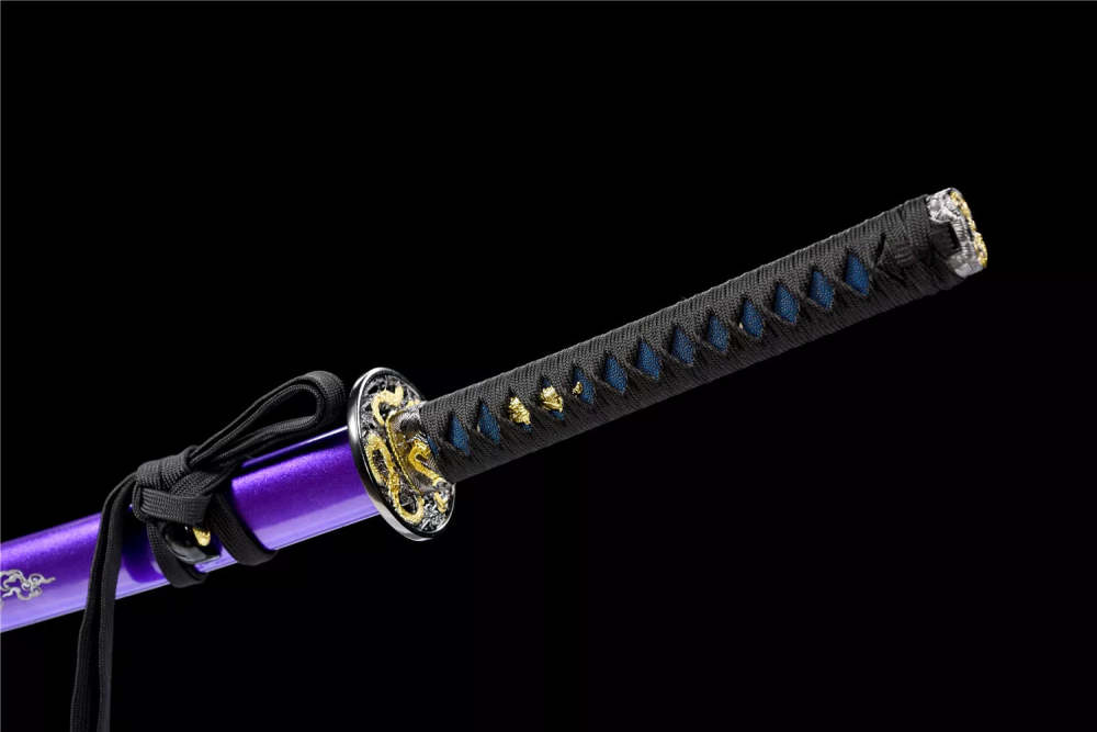 Handmade Katana Sword-Purple Glory Real Japanese Samurai Sword High-carbon steel Full Tang