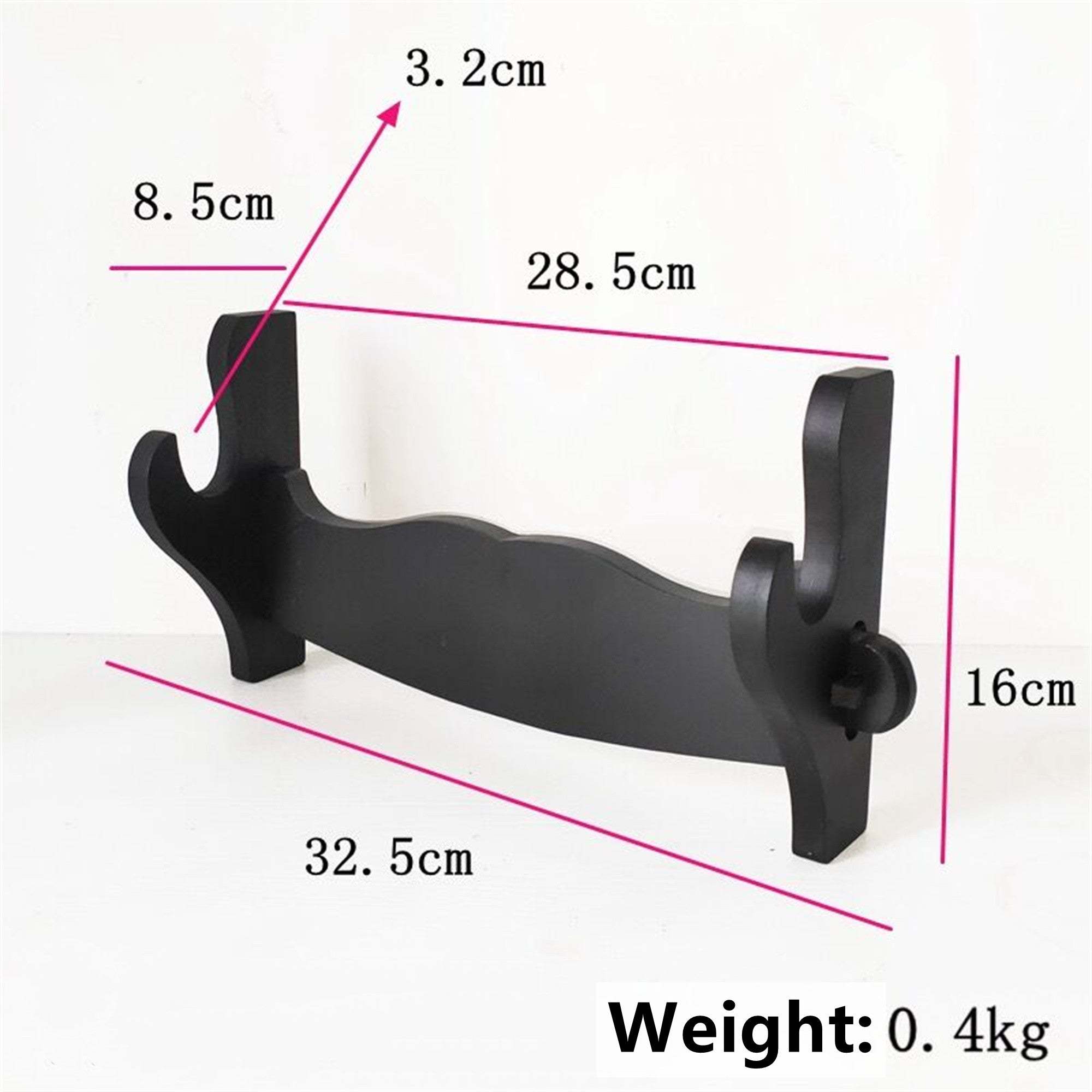 Handmade Black Wooden Sword Katana Display Stand Mount Wall Hangings Single layer/Double layer/Three layers